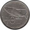 Монета. Острова Кука. 10 центов 2010 год. ав.