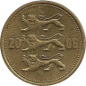 Монета. Эстония. 50 сентов 2006 год. ав