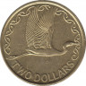 Монета. Новая Зеландия. 2 доллара 1990 год. рев.