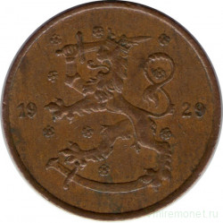 Монета. Финляндия. 5 пенни 1929 год.