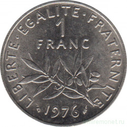 Монета. Франция. 1 франк 1976 год.
