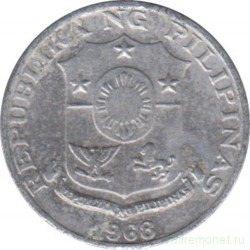 Монета. Филиппины. 1 сентимо 1968 год.