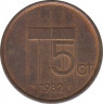 Монета. Нидерланды. 5 центов 1982 год. ав.
