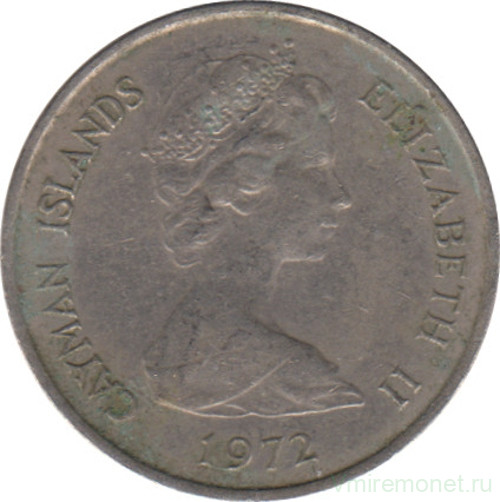 Монета. Каймановы острова. 5 центов 1972 год.