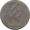 Монета. Каймановы острова. 5 центов 1972 год. ав.