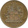 Монета. Исландия. 2 кроны 1958 год.