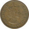 Монета. Британские Восточные Карибские территории. 5 центов 1956 год. рев.