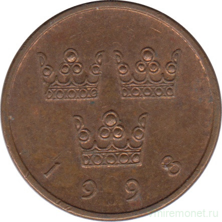 Монета. Швеция. 50 эре 1998 год.