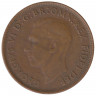 Монета. Австралия. 1 пенни 1952 год. Без точки после "AUSTRALIA".
