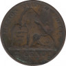 Монета. Бельгия. 2 цента 1874 год. DES BELGES. рев.