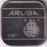 Монета. Аруба. 50 центов 1987 год.