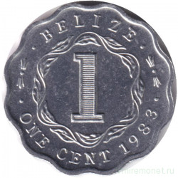 Монета. Белиз. 1 цент 1983 год.