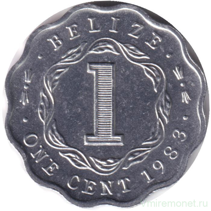 Монета. Белиз. 1 цент 1983 год.