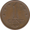 Монета. Нидерландские Антильские острова. 1 цент 1975 год. рев.