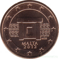 Монета. Мальта. 1 цент 2012 год.