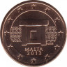 Монета. Мальта. 1 цент 2012 год. ав.