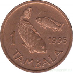 Монета. Малави. 1 тамбала 1995 год. Бронза.