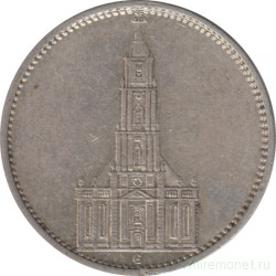 Монета. Германия. Третий Рейх. 5 рейхсмарок 1934 год. Монетный двор - Мюльденхюттен (Е). 1 год нацистскому режиму.