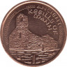 Монета. Великобритания. Остров Мэн. 1 пенни 2002 год. (АА). ав.