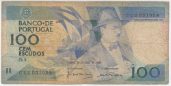 Банкнота. Португалия. 100 эскудо 1988 год. Тип 179e(5).