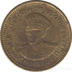 Монета. Лесото (анклав в ЮАР). 1 сенте 1985 год.