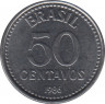 Монета. Бразилия. 50 сентаво 1986 год. ав.