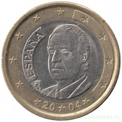 Монета. Испания. 1 евро 2004 год.