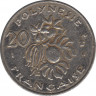 Монета. Французская Полинезия. 20 франков 1997 год. рев.