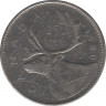 Монета. Канада. 25 центов 1980 год. ав.