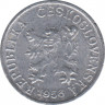 Монета. Чехословакия. 1 геллер 1956 год. ав.