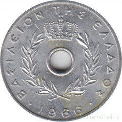 Монета. Греция. 20 лепт 1966 год.