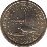 Монета. США. 1 доллар 2008 год. Сакагавея, парящий орел. Монетный двор P. рев.