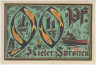 Бона. Нотгельд. Германия. Город Киль. 90 пфеннигов 1921 год. Вариант 696.2.а.3.2. ав.