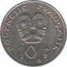 Монета. Французская Полинезия. 10 франков 2008 год. рев.