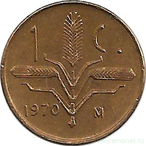 Монета. Мексика. 1 сентаво 1970 год.