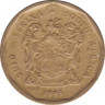 Монета. Южно-Африканская республика (ЮАР). 10 центов 1993 год. ав.