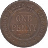 Монета. Австралия. 1 пенни 1933 год. ав.