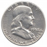 Монета. США. 50 центов 1958 год. Франклин.