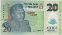 Банкнота. Нигерия. 20 найр 2008 год. Номер - 6 цифр. Тип 34d (1).