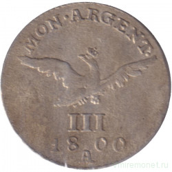 Монета. Германия. Пруссия. 3 гроша 1800 год. А.