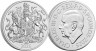 Монета. Великобритания. 5 фунтов 2025 год. Герб Его Величества короля Карла III. В буклете.