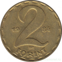 Монета. Венгрия. 2 форинта 1984 год.