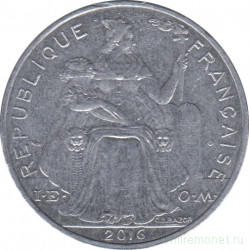 Монета. Новая Каледония. 5 франков 2016 год.