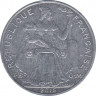 Монета. Новая Каледония. 5 франков 2016 год. ав.