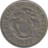 Монета. Сейшельские острова. 25 центов 1977 год. ав.