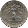 Аверс. Монета. США. 1 доллар 1986 год (P). 100 лет Статуе Свободы.