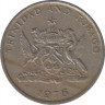 Монета. Тринидад и Тобаго. 25 центов 1976 год. Старый тип. ав.