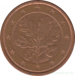 Монета. Германия. 2 цента 2006 год. (D).