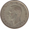 Монета. Великобритания. 2 шиллинга (флорин) 1945 год.