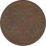 Монета. Германия (Германская империя 1871-1922). 10 пфеннигов 1891 год. (E). рев.